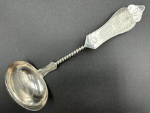 Load image into Gallery viewer, Duhme & Co Coin Silver Twisted Handle Soup Ladle Cincinnati Ohio c. 1860