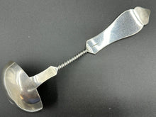 Load image into Gallery viewer, Duhme & Co Coin Silver Twisted Handle Soup Ladle Cincinnati Ohio c. 1860