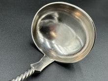Load image into Gallery viewer, Duhme & Co Coin Silver Twisted Handle Soup Ladle Cincinnati Ohio c. 1860