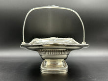 Load image into Gallery viewer, English Sterling Silver Basket with Folding Handle London c. 1812