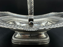 Load image into Gallery viewer, English Sterling Silver Basket with Folding Handle London c. 1812
