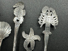 Load image into Gallery viewer, Stavre Gregor Panis  Arts & Crafts Sterling Silver Set of 6 Iced Tea Spoons / Cocktail Stirrers