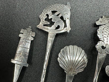 Load image into Gallery viewer, Stavre Gregor Panis  Arts & Crafts Sterling Silver Set of 6 Iced Tea Spoons / Cocktail Stirrers