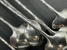 Load image into Gallery viewer, Stavre Gregor Panis  Arts & Crafts Sterling Silver Set of 6 Iced Tea Spoons / Cocktail Stirrers