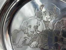 Load image into Gallery viewer, Hand Engraved Labrador Retriever Puppy Sterling Silver Bowl by The McChesney Co c.1929