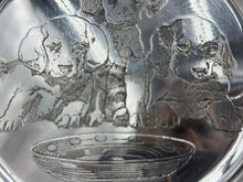 Load image into Gallery viewer, Hand Engraved Labrador Retriever Puppy Sterling Silver Bowl by The McChesney Co c.1929