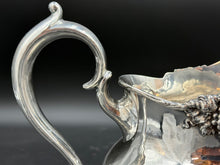 Load image into Gallery viewer, Sterling Silver Hammered Water Pitcher with Grape Border by Shreve
