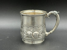 Load image into Gallery viewer, Wood & Hughes Sterling Silver Hand Chased Childs Cup