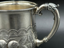 Load image into Gallery viewer, Wood & Hughes Sterling Silver Hand Chased Childs Cup