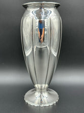 Load image into Gallery viewer, Sterling Silver 12 inch Vase by Richard Dimes circa 1920