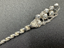 Load image into Gallery viewer, Lily of the Valley by Whiting Sterling Silver Twisted Handle Cocktail Fork