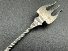 Load image into Gallery viewer, Lily of the Valley by Whiting Sterling Silver Twisted Handle Cocktail Fork