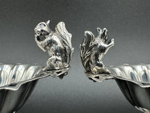 Load image into Gallery viewer, Figural Sterling Silver Squirrel Salt Cellars by Gorham