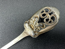 Load image into Gallery viewer, Daphne by Paye & Baker Sterling Silver Pierced Olive Spoon