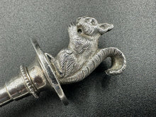 Load image into Gallery viewer, Sterling Silver Figural Squirrel Serving Spoon Ball Black & Co