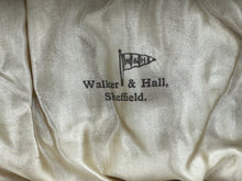 Load image into Gallery viewer, Walker & Hall English Sterling Silver Art Deco Condiment Set w/ Cobalt Glass Liners