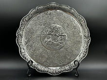 Load image into Gallery viewer, Chinese Export Silver Tray by Wang Hing