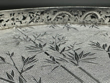 Load image into Gallery viewer, Chinese Export Silver Tray by Wang Hing w/ Fitted Box