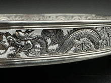 Load image into Gallery viewer, Chinese Export Silver Tray by Wang Hing w/ Fitted Box