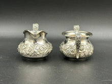 Load image into Gallery viewer, Repousse by S. Kirk & Son Sterling Silver Creamer and Sugar Hand Chased