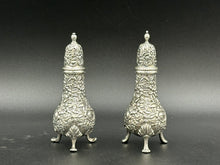 Load image into Gallery viewer, Repousse by S. Kirk & Son Sterling Salt & Pepper Shaker Hand Chased