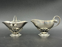 Load image into Gallery viewer, Georg Jensen Sterling Silver Hand Hammered Creamer & Sugar 235C