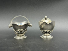 Load image into Gallery viewer, Georg Jensen Sterling Silver Hand Hammered Creamer & Sugar 235C