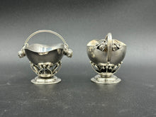 Load image into Gallery viewer, Georg Jensen Sterling Silver Hand Hammered Creamer & Sugar 235C
