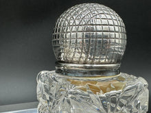 Load image into Gallery viewer, English Silverplate Golf Inkwell Pryor Tyzack & Co c. 1880