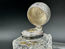 Load image into Gallery viewer, English Silverplate Golf Inkwell Pryor Tyzack & Co c. 1880