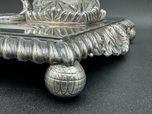 Load image into Gallery viewer, English Silverplate Golf Inkwell Pryor Tyzack & Co c. 1880