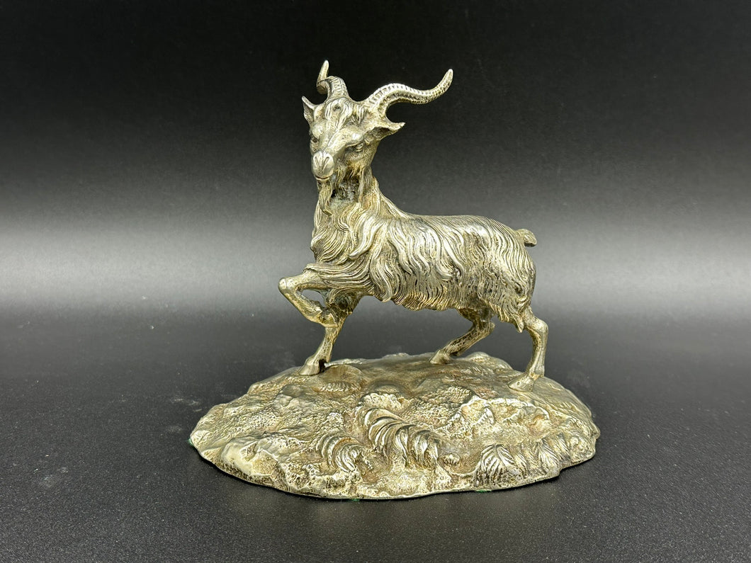 Figural Silverplated Goat