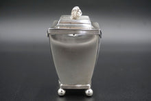 Load image into Gallery viewer, Dutch Sterling Silver Tea Caddy with Lion Finial