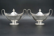 Load image into Gallery viewer, English Silver Sauce Tureens London 1892 Charles Stuart Harris