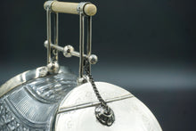 Load image into Gallery viewer, Silver Plate and Glass Biscuit Box by Martin Hall & Co Sheffield 1870