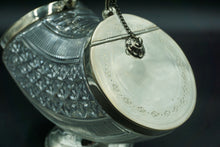 Load image into Gallery viewer, Silver Plate and Glass Biscuit Box by Martin Hall & Co Sheffield 1870