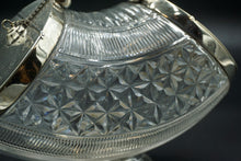 Load image into Gallery viewer, Silver Plate and Glass Biscuit Box by Martin Hall & Co Sheffield 1870