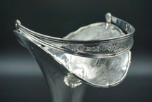 Load image into Gallery viewer, Floral Sterling Silver Basket with Folding Handle by Lebkuecher & Co