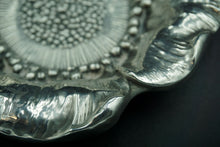 Load image into Gallery viewer, Sterling Silver Poppy Motif Candy Dish Set