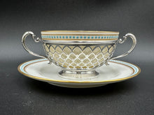 Load image into Gallery viewer, Set of 8 Tiffany Blue Dot Sterling Silver Bouillon Cups w/ Saucers by Lenox for Tiffany &amp; Co
