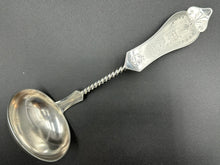 Load image into Gallery viewer, Duhme &amp; Co Coin Silver Twisted Handle Soup Ladle Cincinnati Ohio c. 1860
