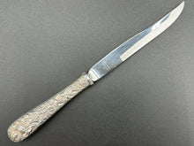 Load image into Gallery viewer, Boxed Set of 8 Sterling Silver Steak Knives Repousse by S. Kirk &amp; Son
