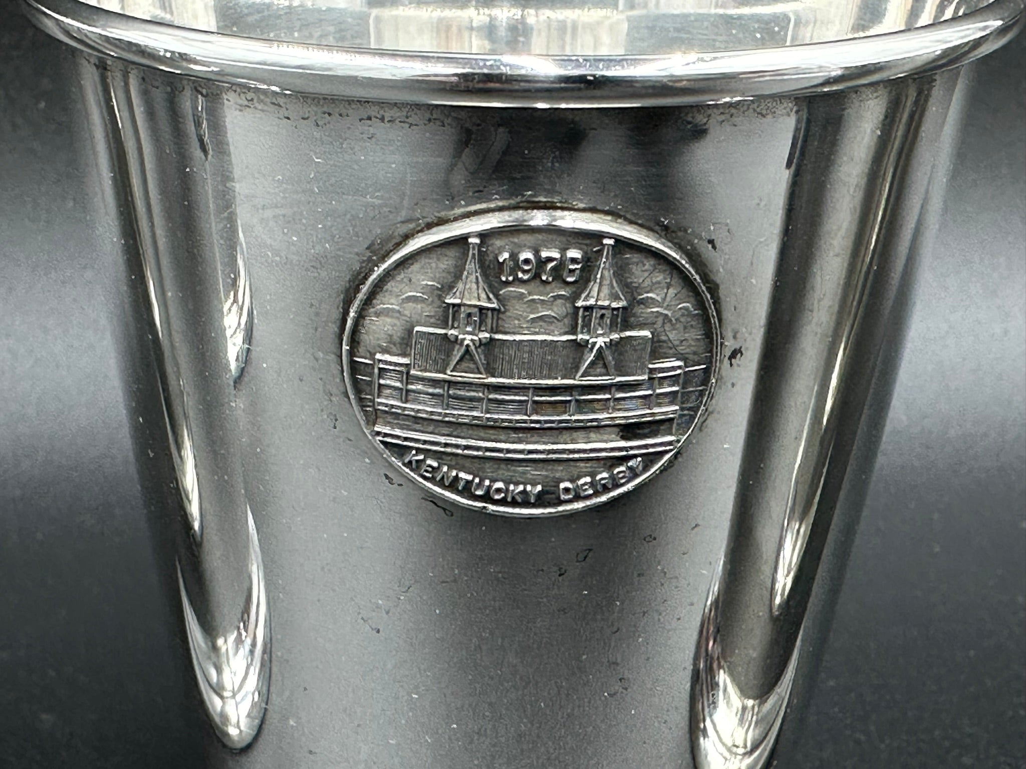 銀盃 Set of 4 Kentucky Derby Silverplate Mint Julep Cups Churchill