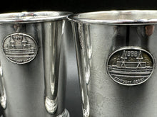 Load image into Gallery viewer, Set of 4 Kentucky Derby Silverplate Mint Julep Cups Churchill Downs
