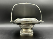 Load image into Gallery viewer, English Sterling Silver Basket with Folding Handle London c. 1812
