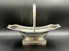 Load image into Gallery viewer, English Sterling Silver Basket with Folding Handle London c. 1812
