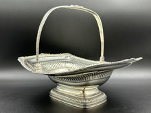 Load image into Gallery viewer, English Sterling Silver Basket with Folding Handle London c. 1812
