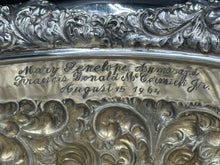 Load image into Gallery viewer, Chrysanthemum by Durgin Hand Chased Sterling Silver Repousse Punch Bowl
