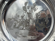 Load image into Gallery viewer, Hand Engraved Labrador Retriever Puppy Sterling Silver Bowl by The McChesney Co c.1929
