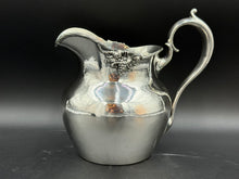 Load image into Gallery viewer, Sterling Silver Hammered Water Pitcher with Grape Border by Shreve
